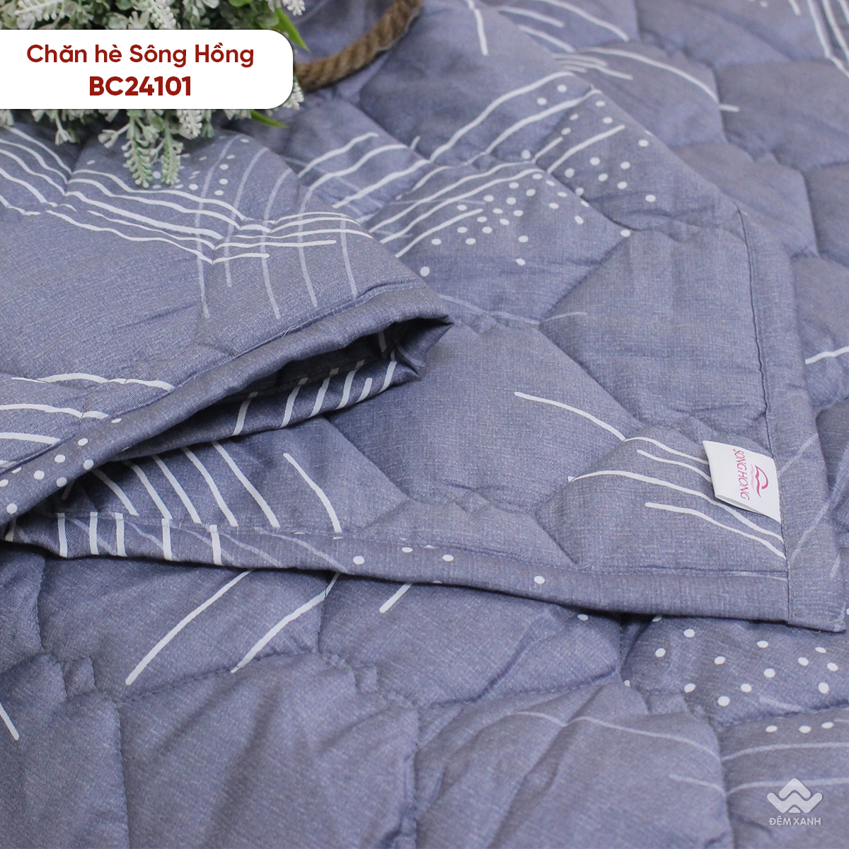 Chăn hè Sông Hồng cotton BC24101 - Ảnh 7