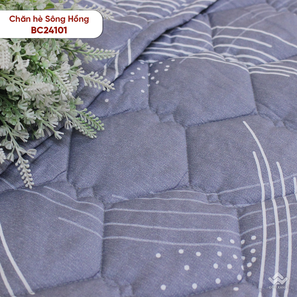 Chăn hè Sông Hồng cotton BC24101 - Ảnh 6