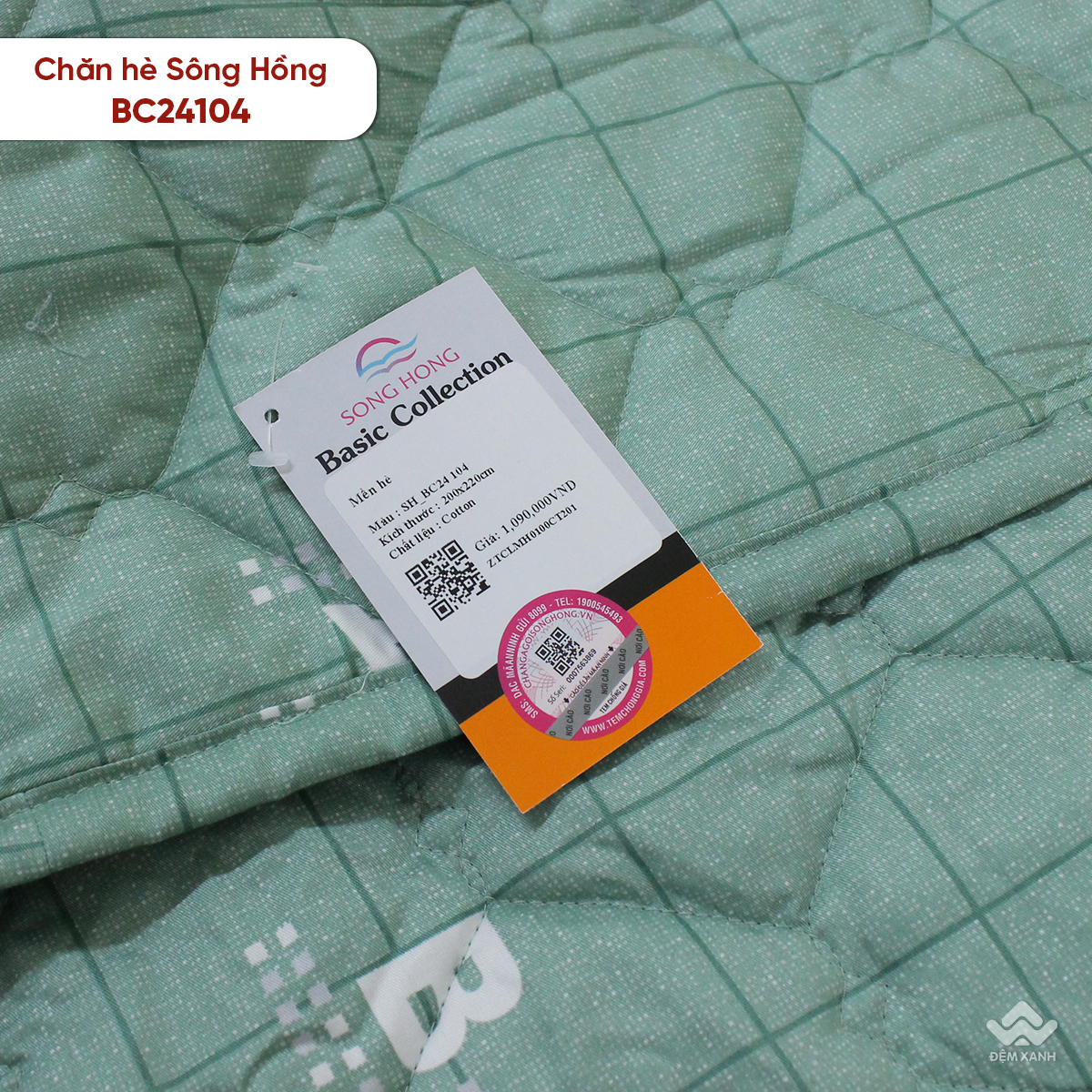 Chăn hè Sông Hồng cotton BC24104 - Ảnh 2