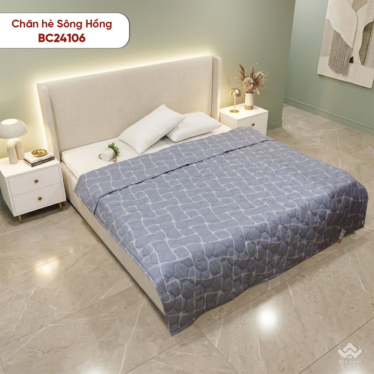 Chăn hè Sông Hồng cotton BC24106 - Ảnh 2