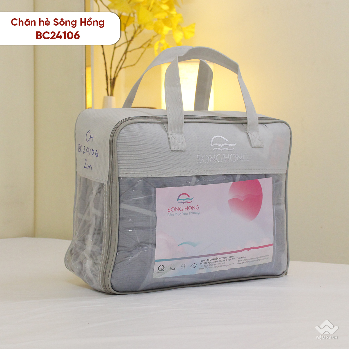 Chăn hè Sông Hồng cotton BC24106 - Ảnh 11