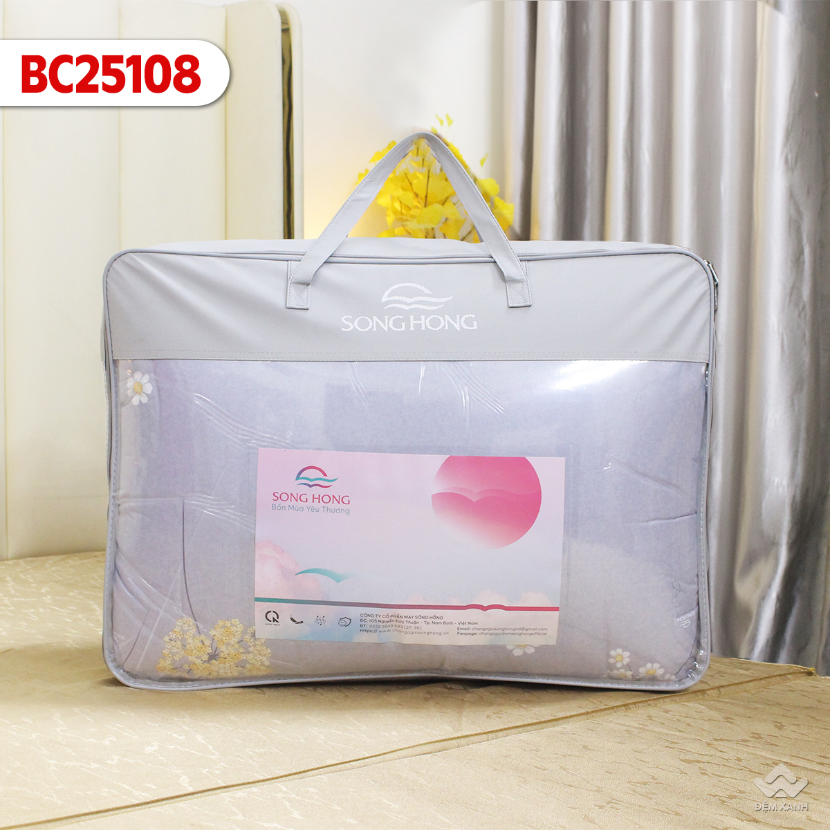 Chăn đông Sông Hồng cotton BC25109 - Ảnh 2