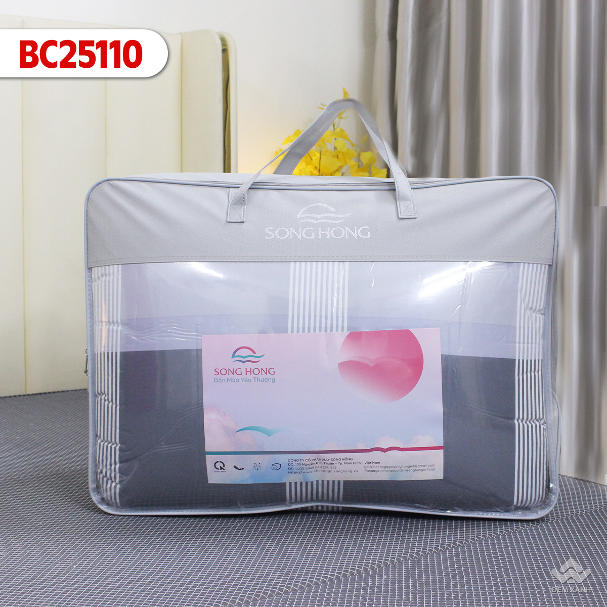 Chăn đông Sông Hồng cotton BC25110 - Ảnh 8