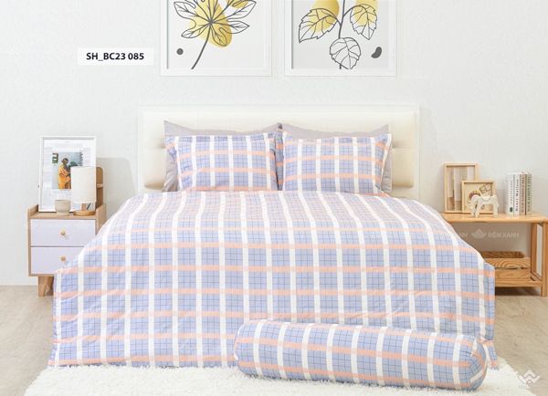 Vỏ chăn xuân thu Sông Hồng basic cotton BC23085