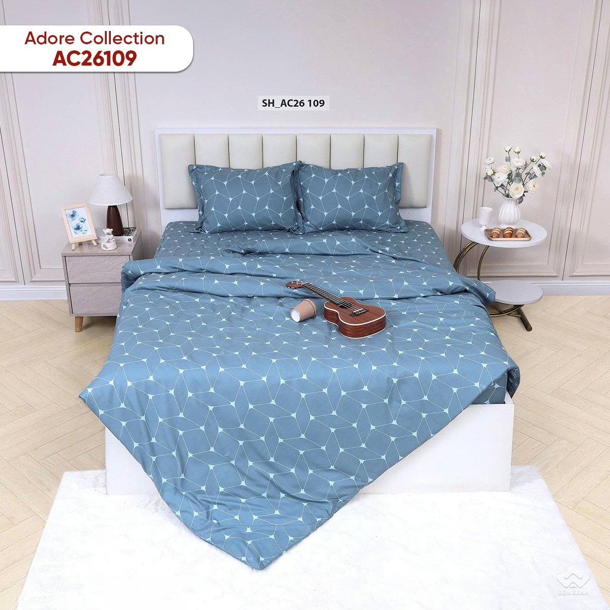 Chăn ga gối Sông Hồng Adore AC26109