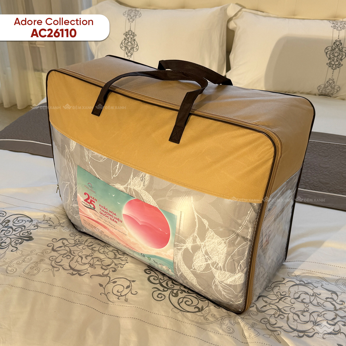 Chăn ga gối Sông Hồng Adore AC26110 - Ảnh 3