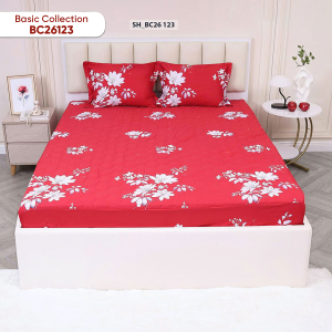Bộ ga chun Sông Hồng basic cotton BC26123